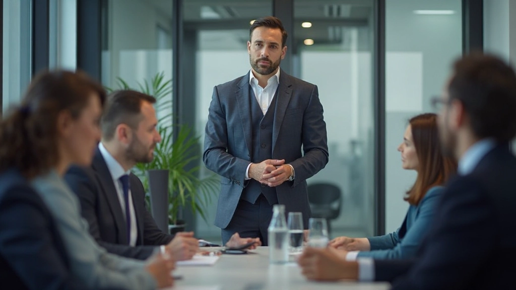 Коммуникатор презентует идеи команде