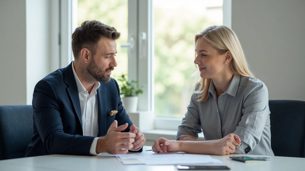 Фото предпринимателя, обсуждающего стратегию развития с коллегой в конференц-зале