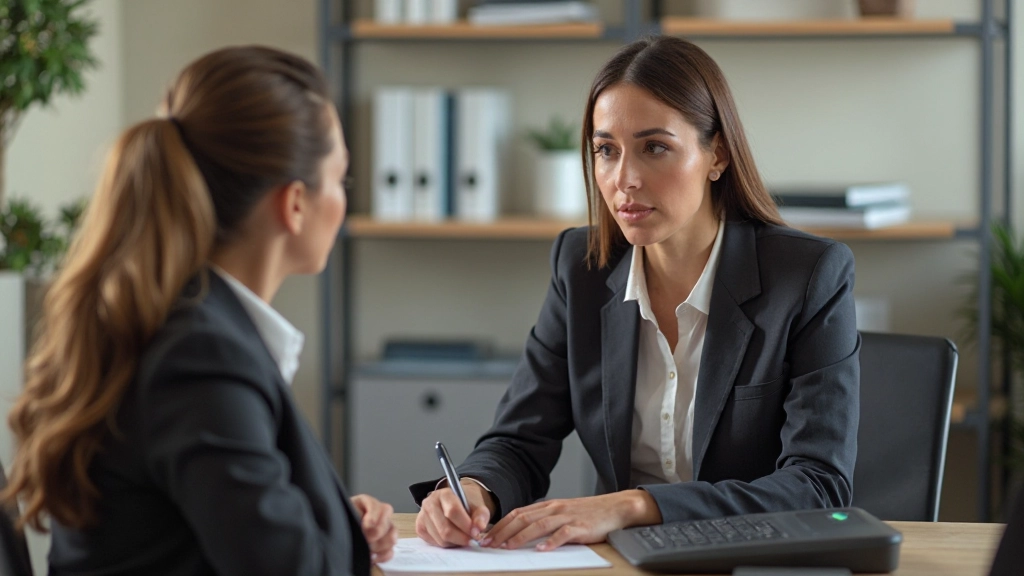 Финансовый консультант консультирует клиента