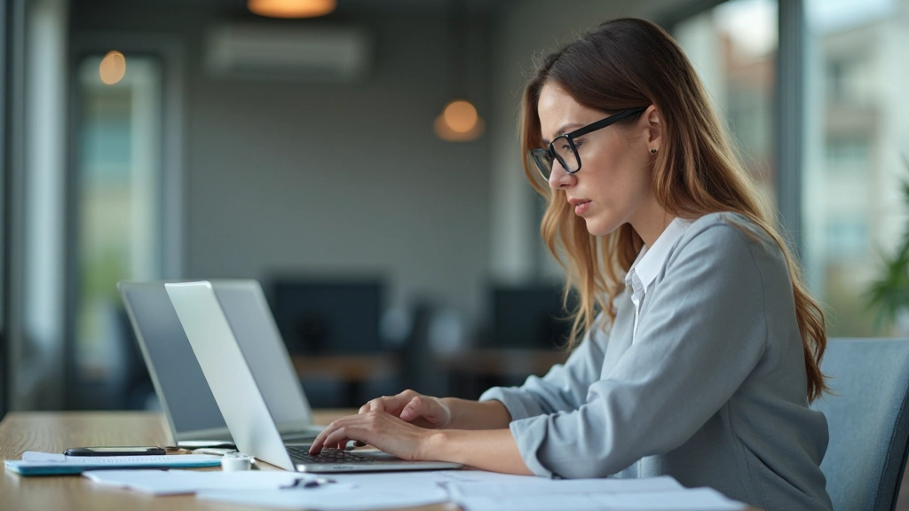 Менеджер проектов анализирует диаграмму развития проекта с использованием современных инструментов