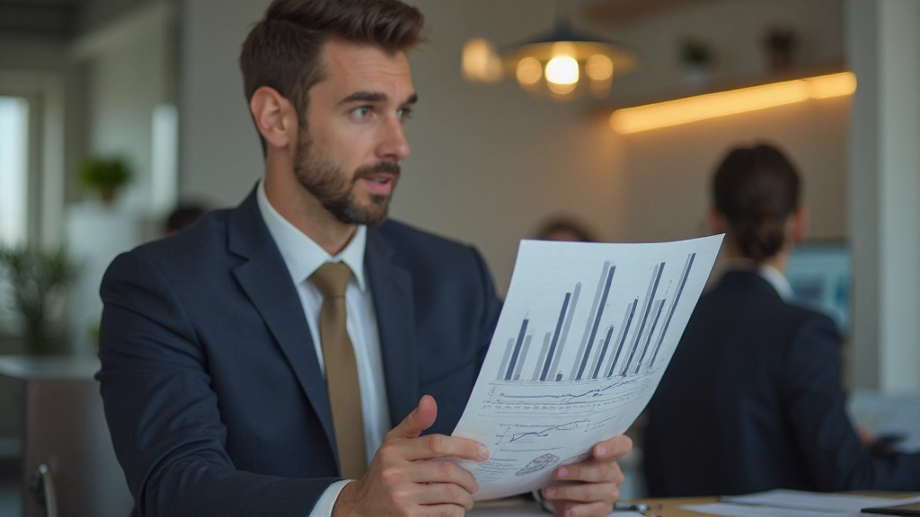 Профессиональный консультант обсуждает план финансового развития с клиентом