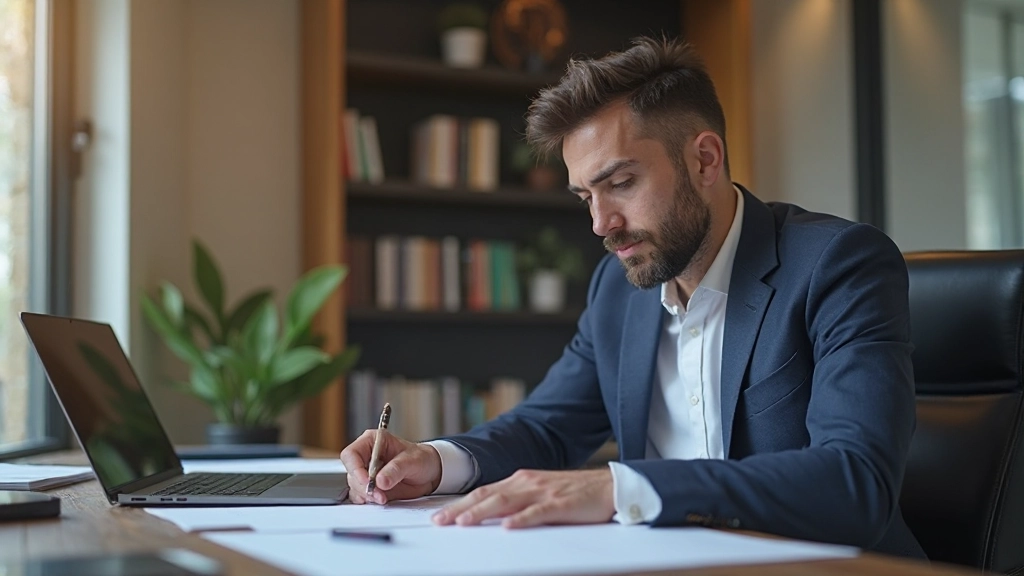 Специалист по управлению финансами работает с документами