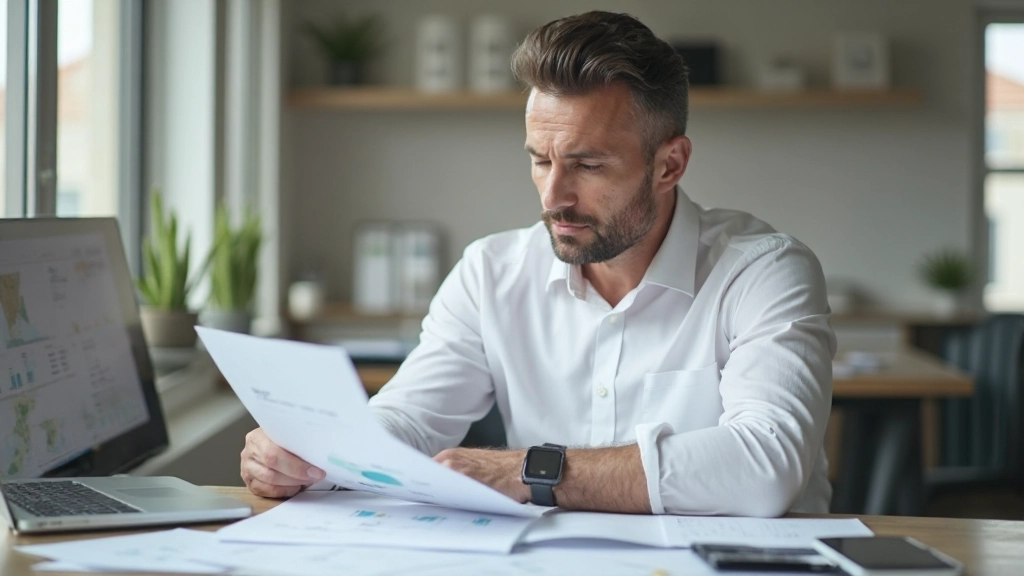 Финансовые документы и калькулятор на рабочем столе специалиста