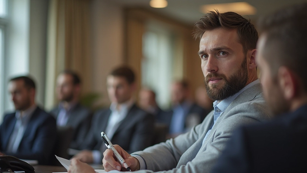 Молодой предприниматель работает над развитием навыков деловой коммуникации