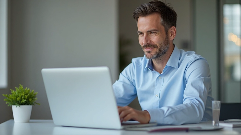 Профессиональный портрет предпринимателя в офисе