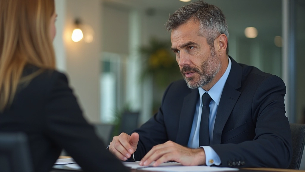 Консультация с клиентом в профессиональной обстановке офиса