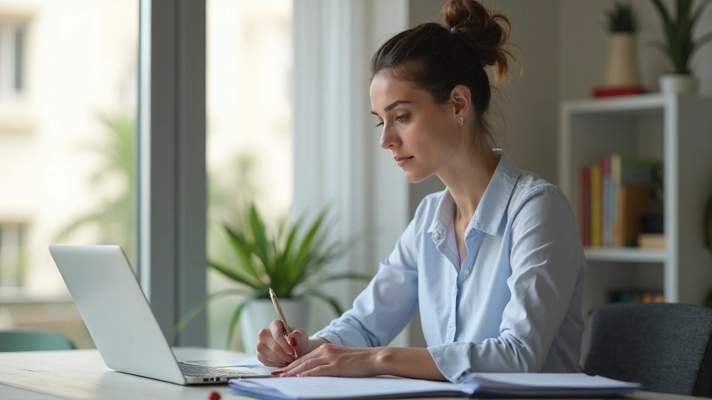 Организованный рабочий стол с планировщиком и ноутбуком